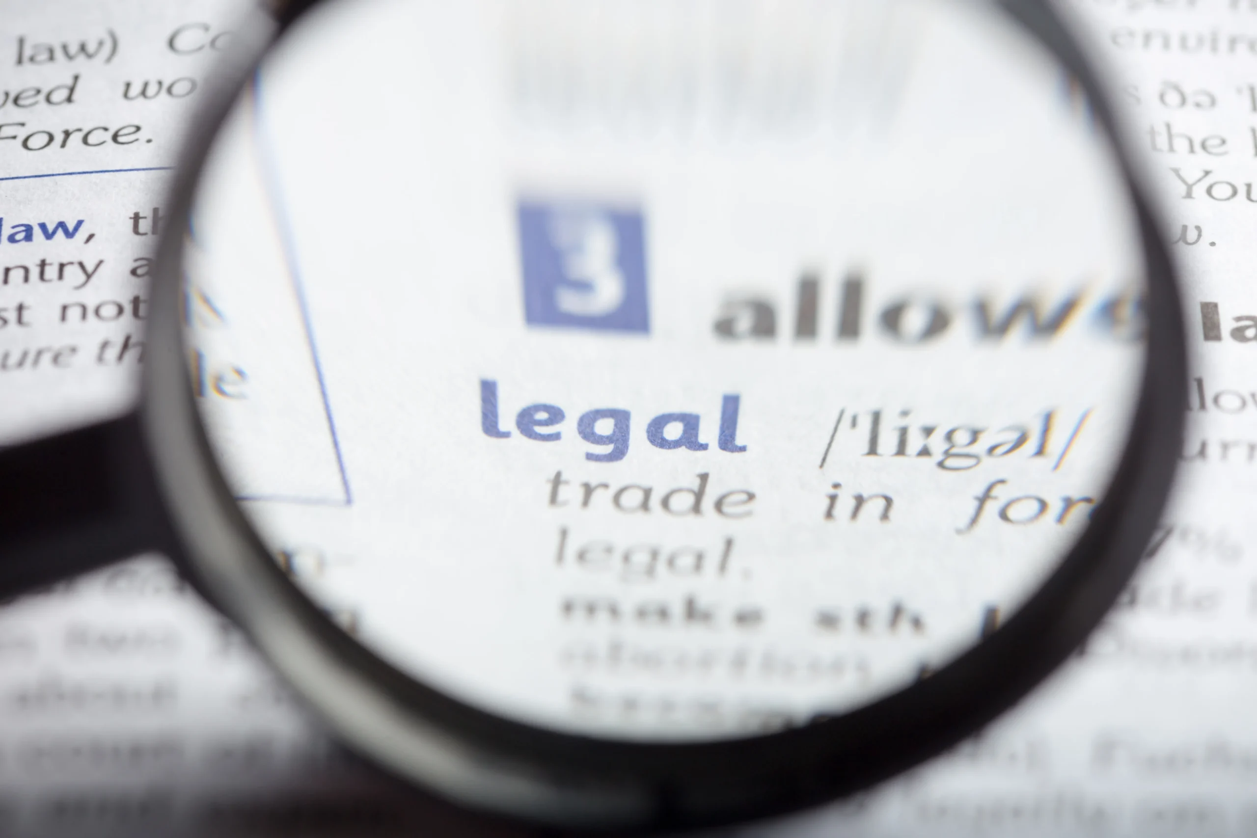 Definición legal en diccionario jurídico